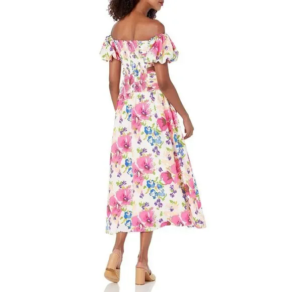 Astr The Label Women's Liliosa Dress Large Pink Multi